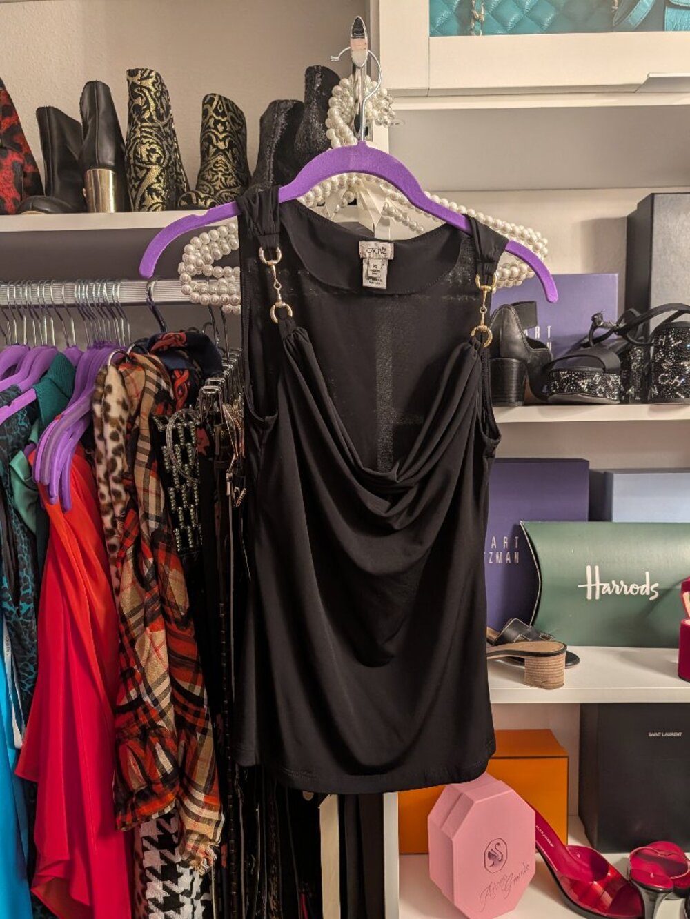 Cache Cowl Neck Top